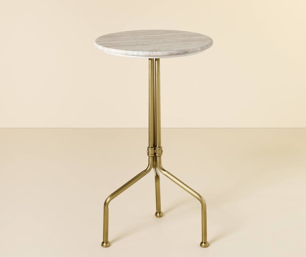 Marble and Brass Accent Side Drink Table - Hearth & Hand™ with Magnolia