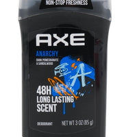 Axe Anarchy Deodorant - 3oz/85g - 48H Long Lasting Scent - Dark Pomegranate & Sandalwood