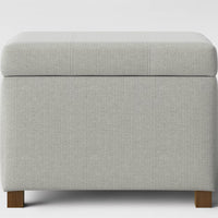 Essex Single Storage Ottoman Linen - Threshold: Upholstered Bench, Foot Stool, No Assembly Required