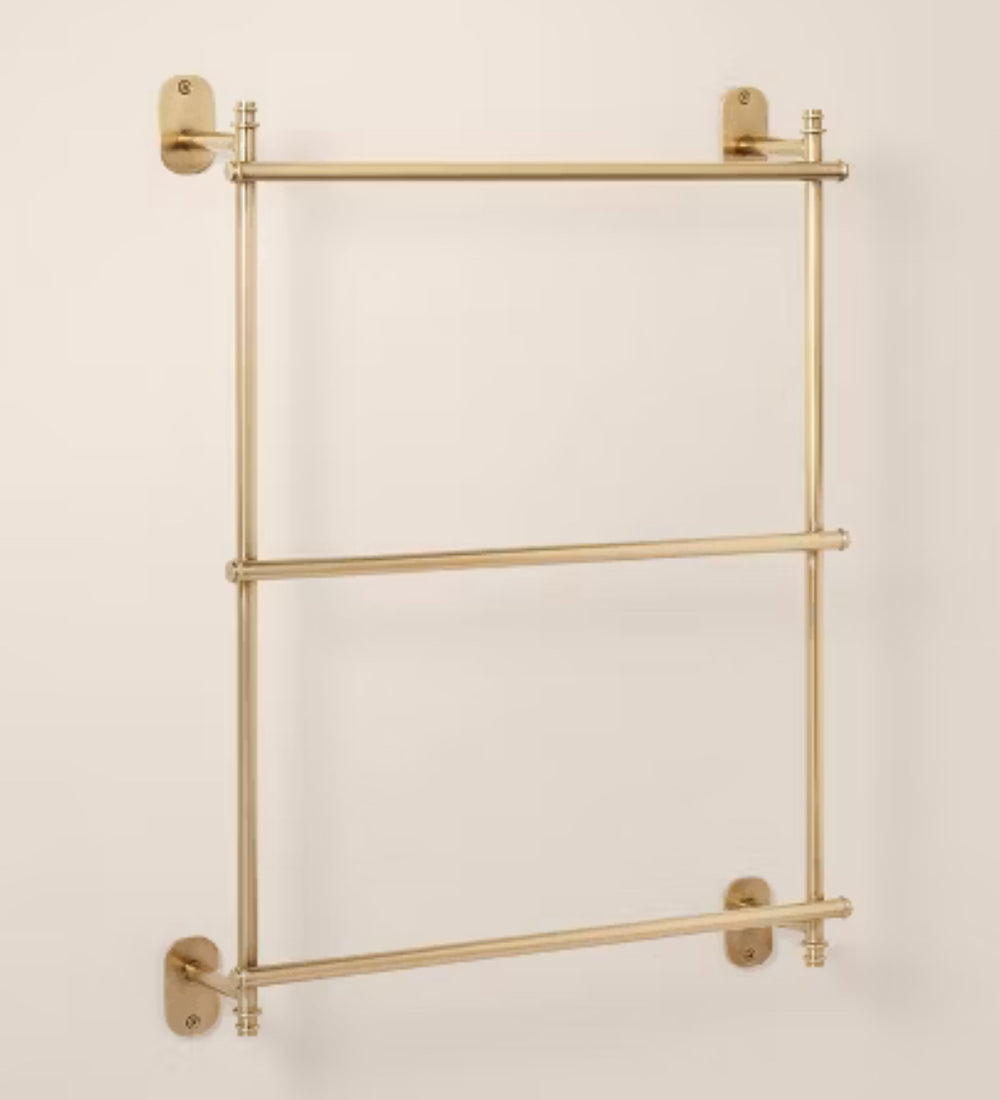 Wall-Mounted Brass Ladder Towel Rack Antique Finish - Hearth & Hand™ with Magnolia