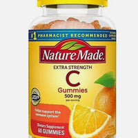 Nature Made Extra Strength Vitamin C 500 mg Dietary Supplement, 60 Gummies