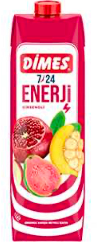 Dimes 7/24 Enerji Ginsengli Karışık Meyveli İçecek 1 L DLC: Déc25