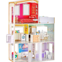 Rainbow High Townhouse- 3-Story Wood Dollhouse Playset