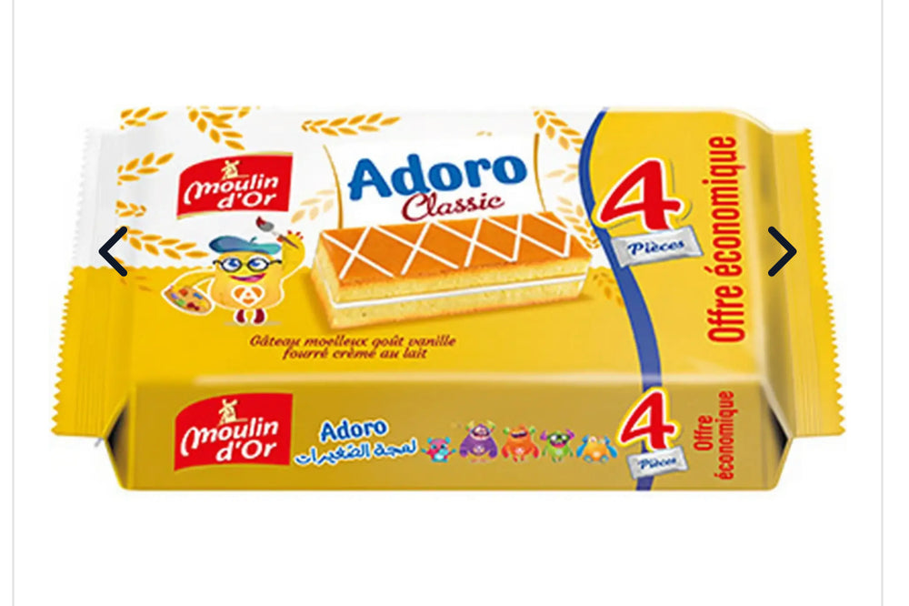 Cake fourré Adoro gâteau moelleux (4 pcs) DLC: 18/11/25
