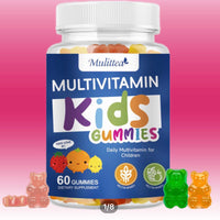 Mulittea Multivitamin Vitamin Gummies for Kids (60 gummies) DLC: Mars27