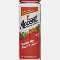 Accent Food Flavor Enhancer 32 oz. Shaker Gluten Free Food Enhancer NEW (907g) DLC: 15 Mars27