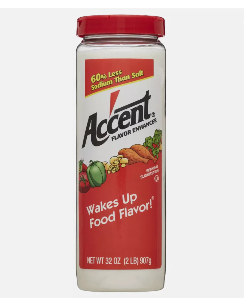 Accent Food Flavor Enhancer 32 oz. Shaker Gluten Free Food Enhancer NEW (907g) DLC: 15 Mars27