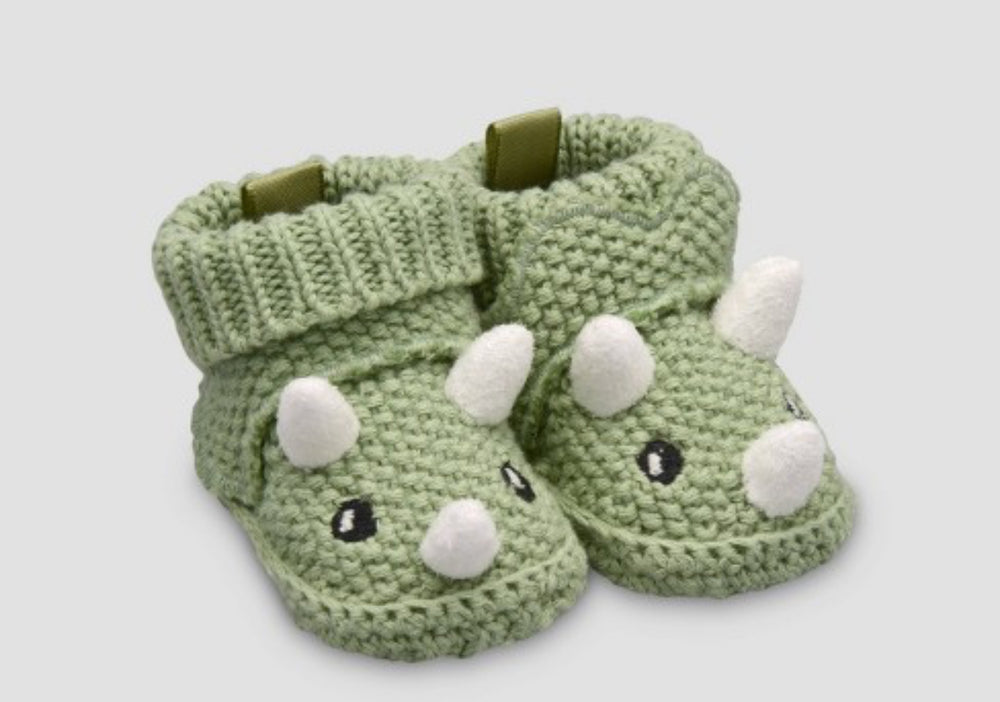 Carter's Just One YouÂ® Baby Boys' Dino Knitted Slippers - 0-3M