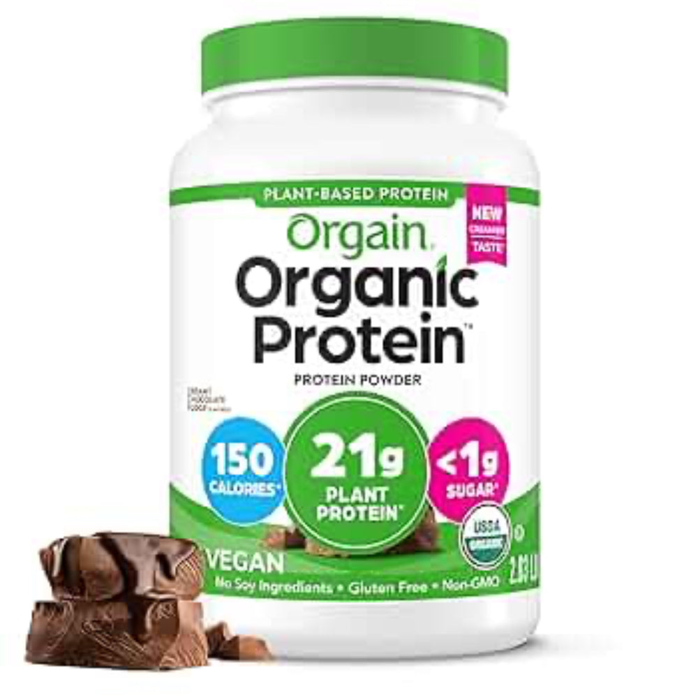 ORGAIN ORGANIC PROTEIN PLANT BASED POWDER CREAMY CHOCOLATE FUDGE (462g) DLC: Mars27