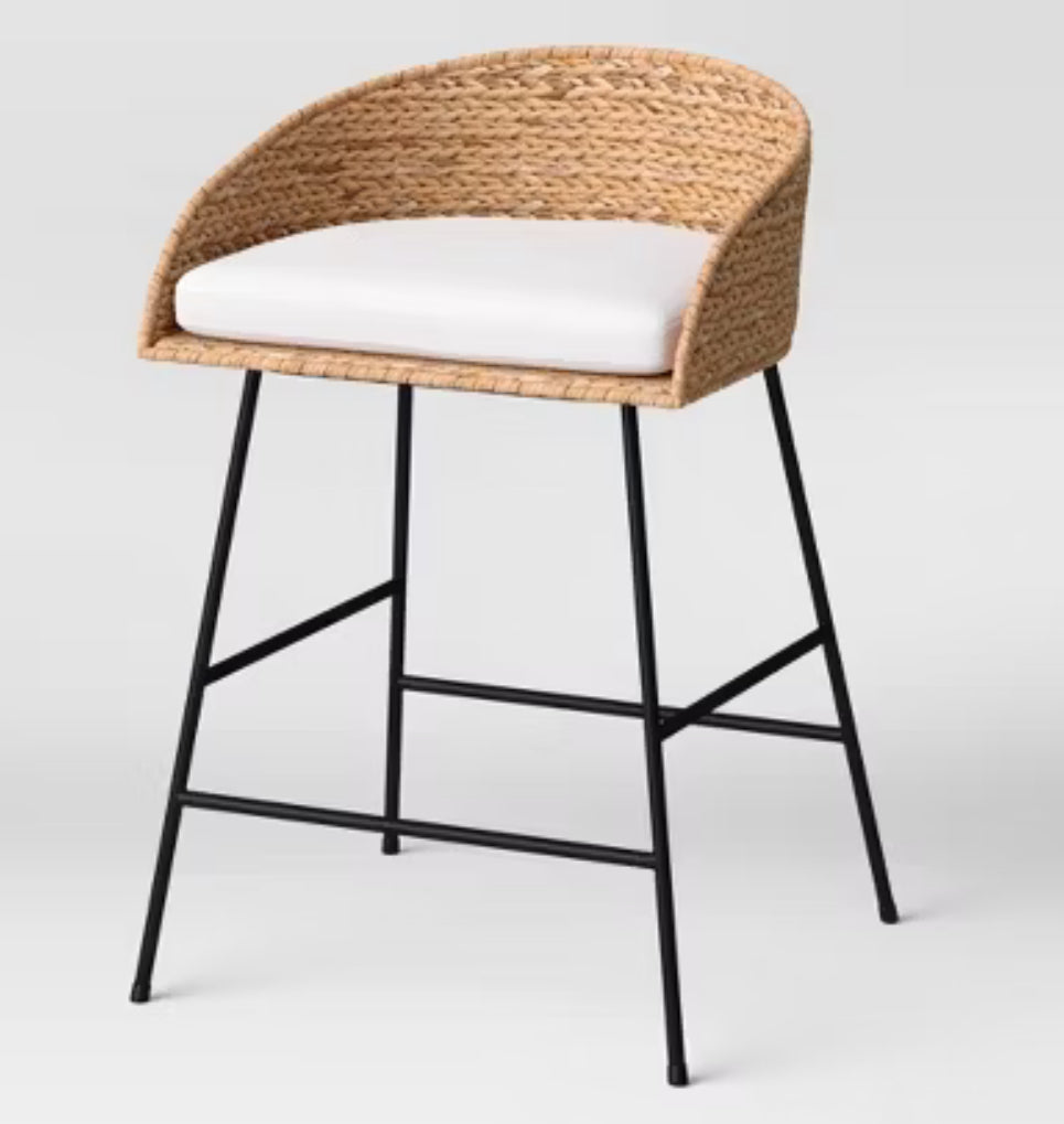 Landis Woven Backed Counter Height Barstool with Cushion - Threshold LPFT069585