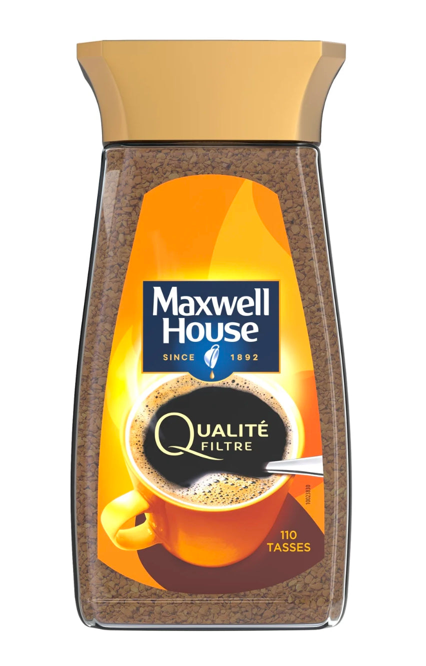 Café soluble qualité filtre MAXWELL HOUSE 200g DLC: Mai26