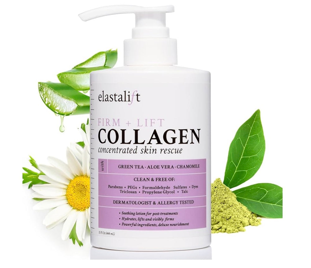 Elastalift Collagen Body Cream Moisturising Lotion for Lifting, Firming, Tightening Skin. Anti-Ageing Collagen Body & Face 15 fl oz (444 mL)