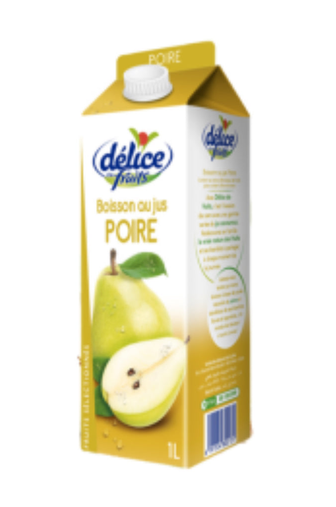 Boisson au jus de poire - délice - 1 L DLC: Juillet25
