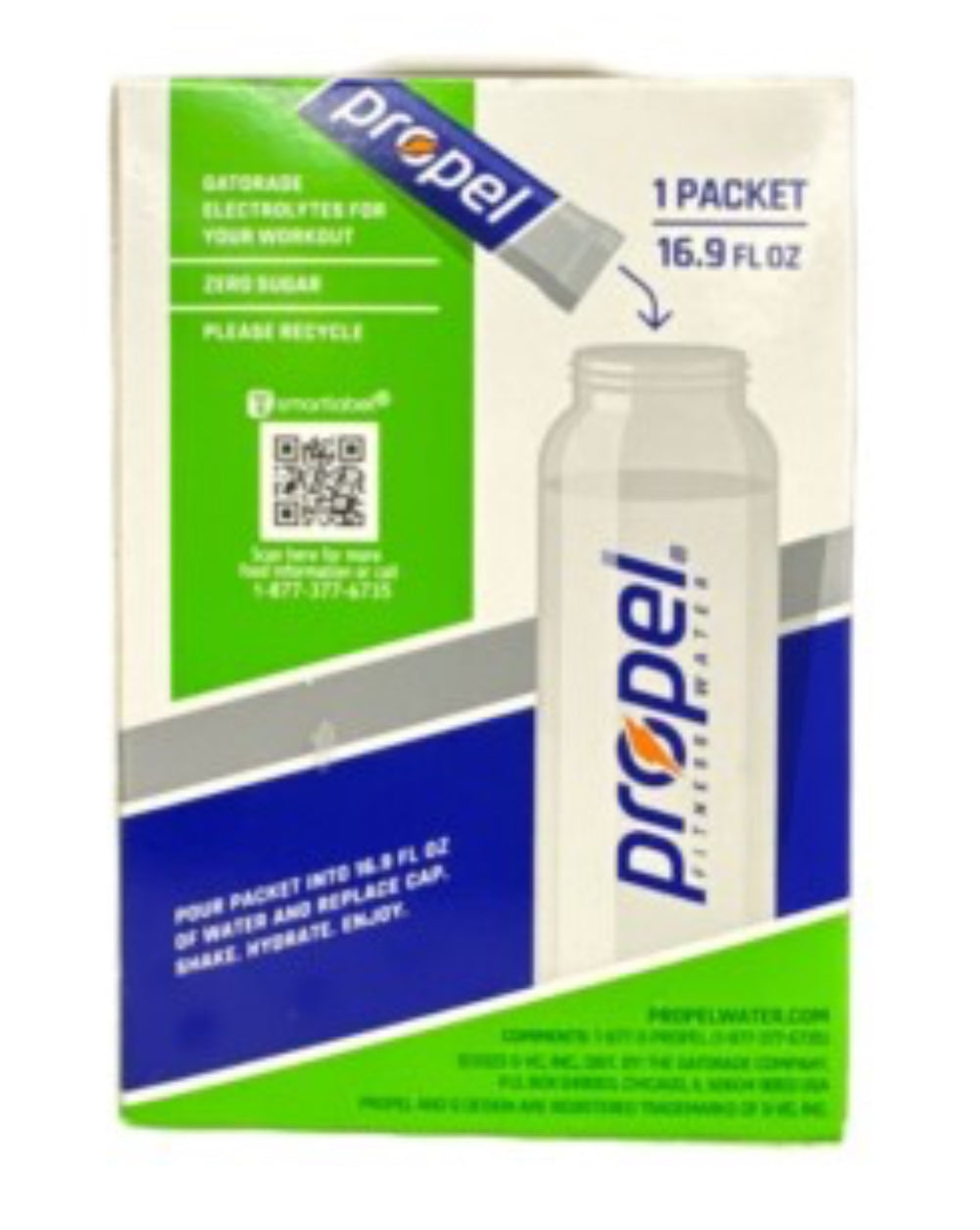 Propel Flavored Water Powder Mix KIWI STRAWBERRY (10 Packets/Box) DLC: 21 Fév26