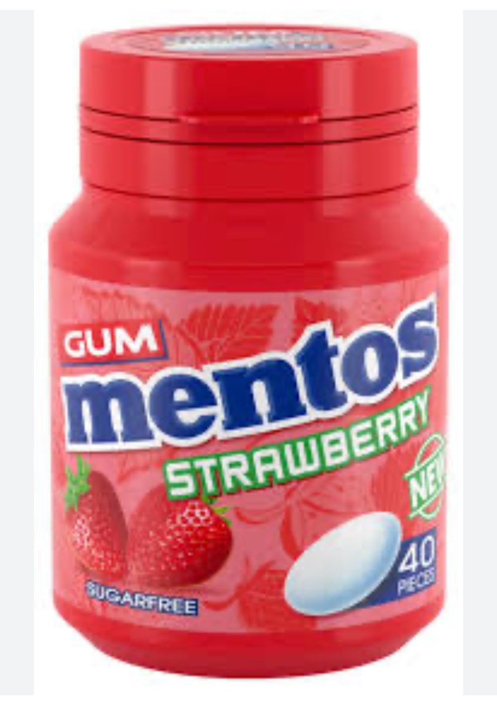 MENTOS GUM STRAWBERRY
 (40PIECS) DLC: Juin26