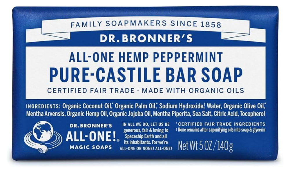 Dr Bronner's, Peppermint Soap, 140g