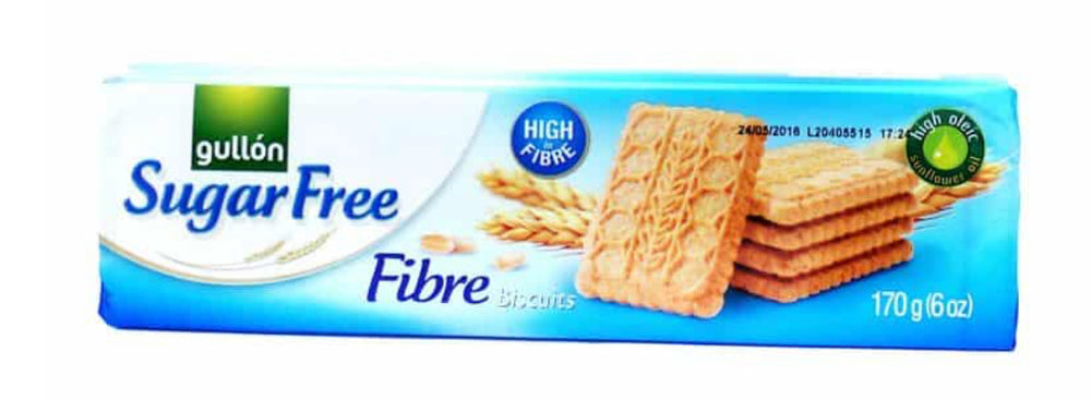 GULLON SUGAR FREE FIBRE COOKIES 170g FLC: 19 Août25