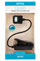 
              Quad Light 4 LED Reading Light - Black
            