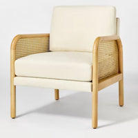 Cane Accent Chair Cream - Threshold™ designed with Studio McGee