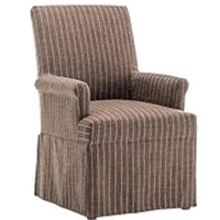 Barrel Swivel Chair Light Brown Striped - WOVENBYRD: Upholstered, No Assembly, Polyester LPEU857626