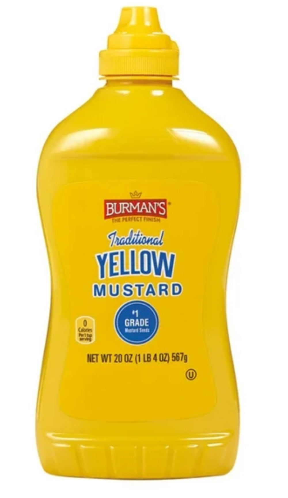 Yellow Mustard – Burmans – 20 oz (568g) DLC: Mai26