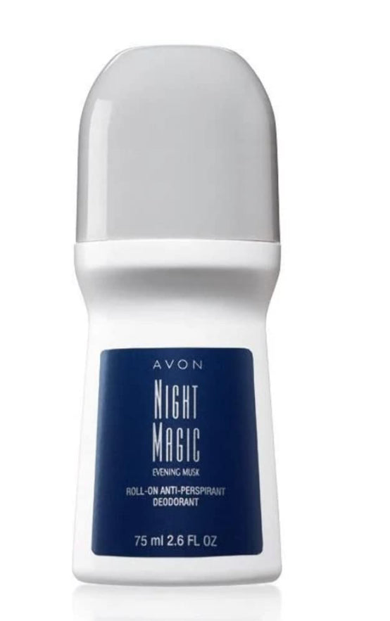 Avon Nuit Magique Soirée Musc Roll-on Anti-transpirant Déodorant Bonus Taille 2.6 Fl. Oz 75 ml