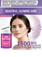 
              ÉMILY BRILLANT Skin Brilliance Whitening Glutathion 1500 mg (60 gélules) DLC: Juillet25 Congo
            