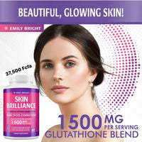 ÉMILY BRILLANT Skin Brilliance Whitening Glutathion 1500 mg (60 gélules) DLC: Juillet25 Congo