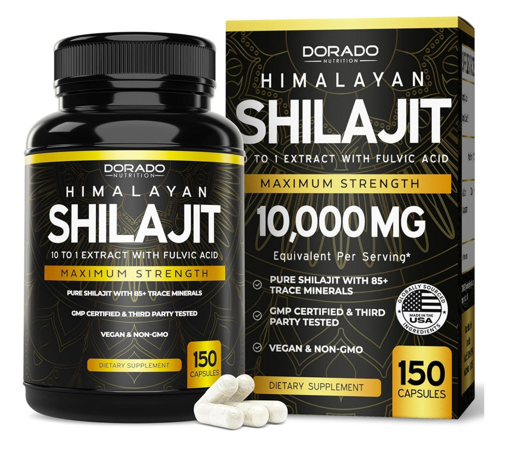 Shilajit Ultra Puro 10,000mg X150u Acido Fulvico Concentrado DLC: Juillet27