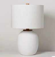 
              Resin Table Lamp (Includes LED Light Bulb) White - Hearth & Hand
            