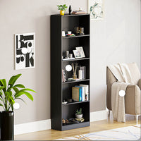5 Shelf Bookcase Black - Room Essentials MM  (L 1m x 62cm, La 30cm, H 80cm)