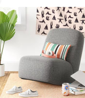 
              Floor Lounge Dorm Chair Gray - Room Essentials
            