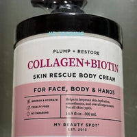 MY BEAUTY SPOT ~ KOLLAGEN + BIOTIN Hautpflaume Restore RESCUE CREME 500ml