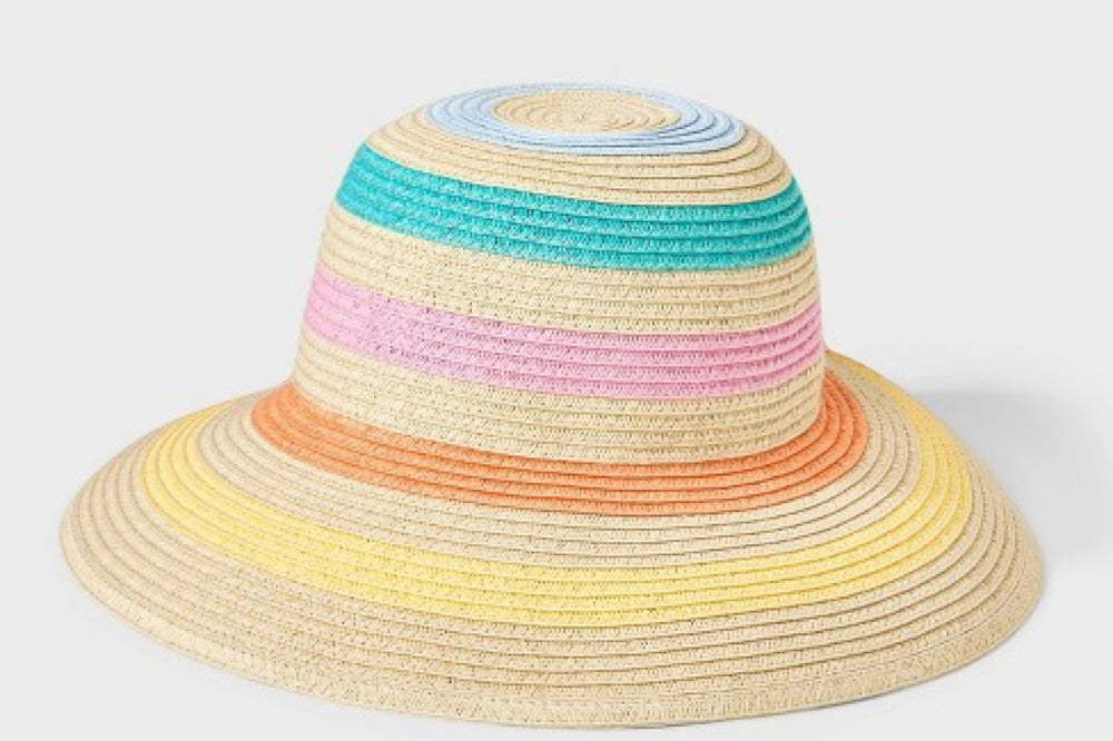 Baby Girls' Striped Floppy Hat - Cat & Jack 12-24M