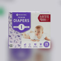 Member's Mark (Sam's Club) Premium Diapers Diaper 176 Diapers 4-6 Kg
