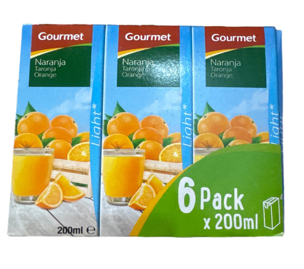 Néctar gourmet Orange light (6 x 200 ml) DLC: Oct25