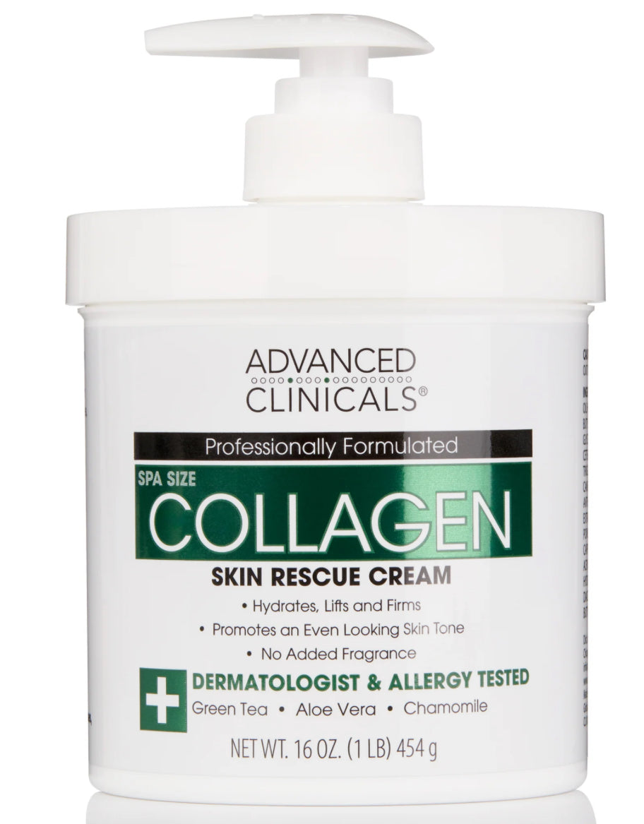 Advanced Clinicals Collagen Skin Rescue cream (454 g)