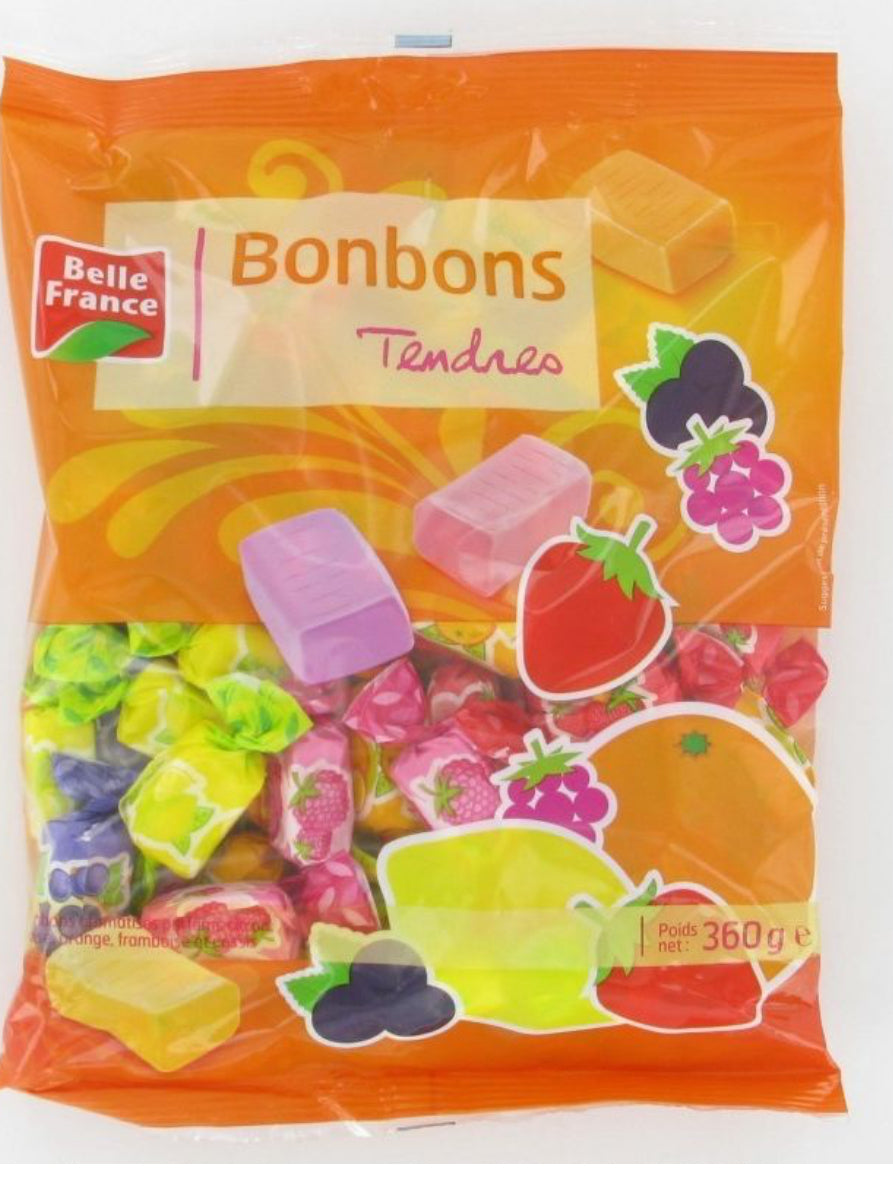 Belle France Bombons Tendres Goût Fruit 360 g