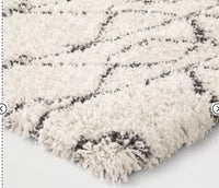 
              5'x7' Geometric Design Woven Area Rugs Cream/Gray - Threshold (2m x 1m60)
            