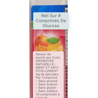 Comprimés de glucose ReliOn Fruit Punch, 10 unités DLC: DEC25