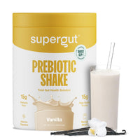 Supergut GLP-1 Boosting Prebiotic Shakes, Vanilla – Gut Healthy Meal Replacement with 15g Fiber, 15g Protein & 5g Net Carbs - Keto Friendly - 8 Servings DLC: Avril26