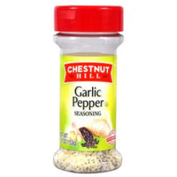 Chestnut Hill Garlic Pepper Seasoning, 5.4 oz. (153 g) DLC: 19 Dec25