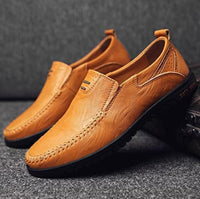 
              Loafer Shoes for Men Sewing Detail Loafer Shoes (Color : Light Brown, Size : 44 EU)
            