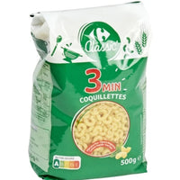 Pâtes Coquillettes 3 min CARREFOUR CLASSIC' 500g DLC: Juillet26