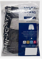 
              Lucky Brand Knit Boxer Shorts Cotton Assorted Black/Gray Color Underwear 4Pack
            