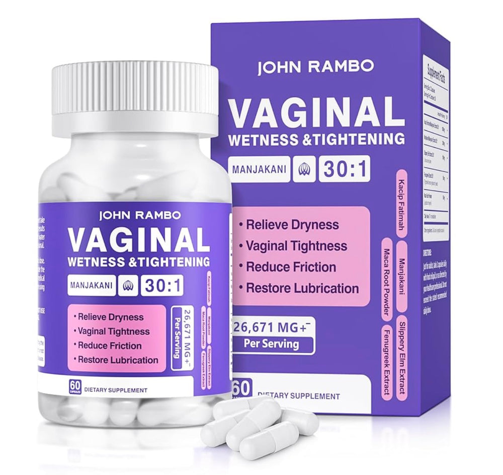 Vaginal Moisturizer Capsules, 30,000mg Kacip Fatimah & 6,000mg Manjakani for Vaginal Firmness, 3,000mg (60 Capsules) DLC: Janv27