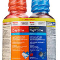 Daytime and Nighttime Cold and Flu Relief Syrup Combo Pack, Powerful Liquid Flu and Cold Medicine for Day and Night, Gluten Free, Original & Cherry, 12 fl oz (Pack of 2) DLC: Nov26