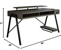 
              Barolli Gaming Desk Gunmetal - Signature Design by Ashley LPEU845395
            