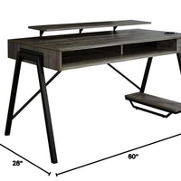 Barolli Gaming Desk Gunmetal - Signature Design by Ashley LPEU845395