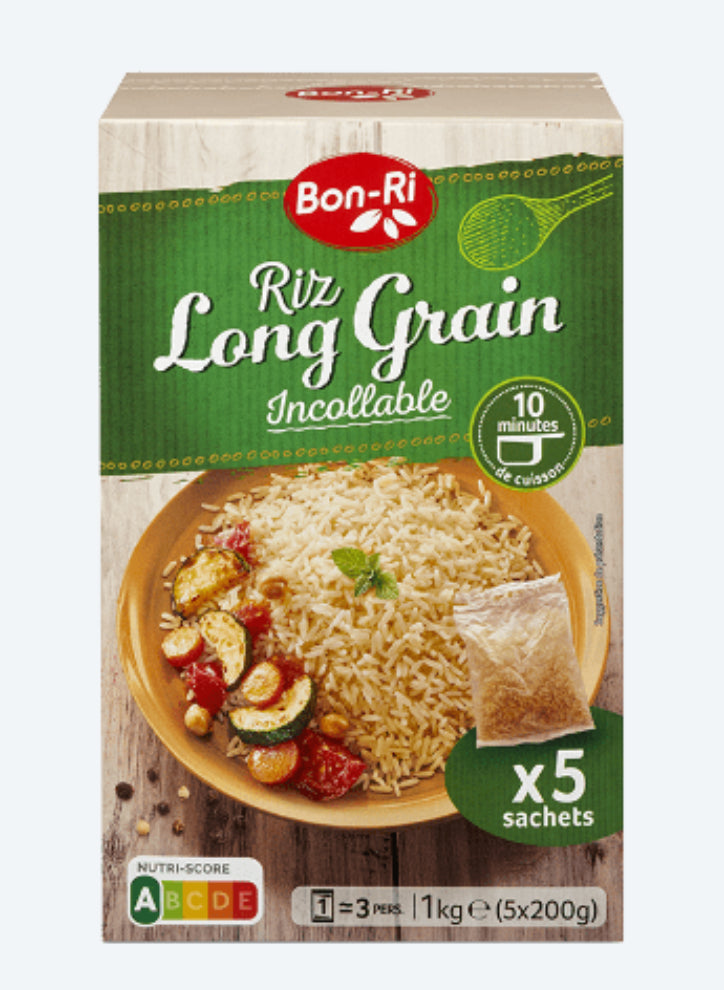 Riz long grain X 5 Sachets 1kg DLC: Oct26